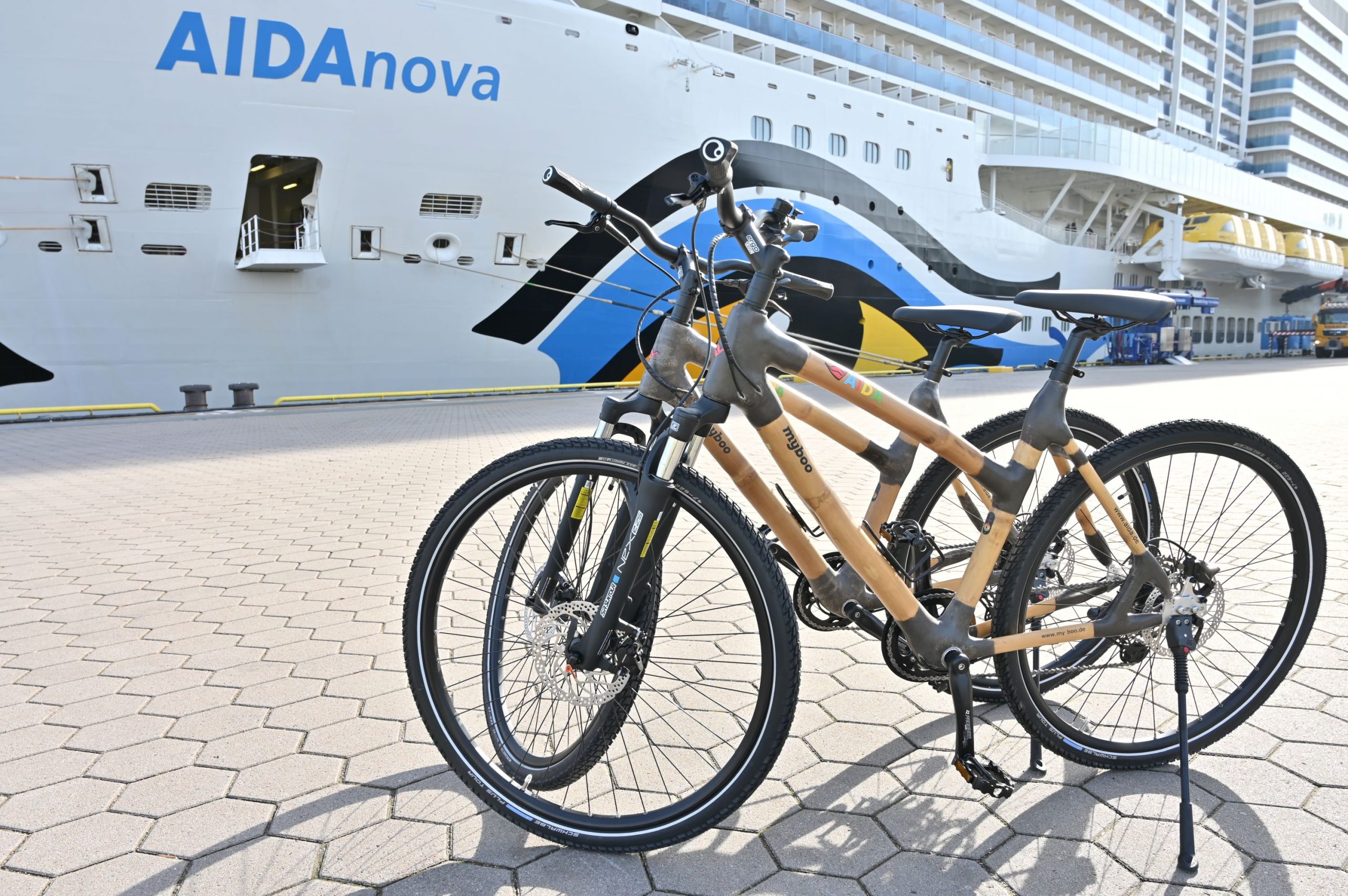 Bambus Bikes von my Boo an Bord der AIDA Cruises